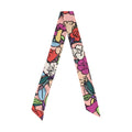 "Azalea" Silk Twill Skinny Scarf