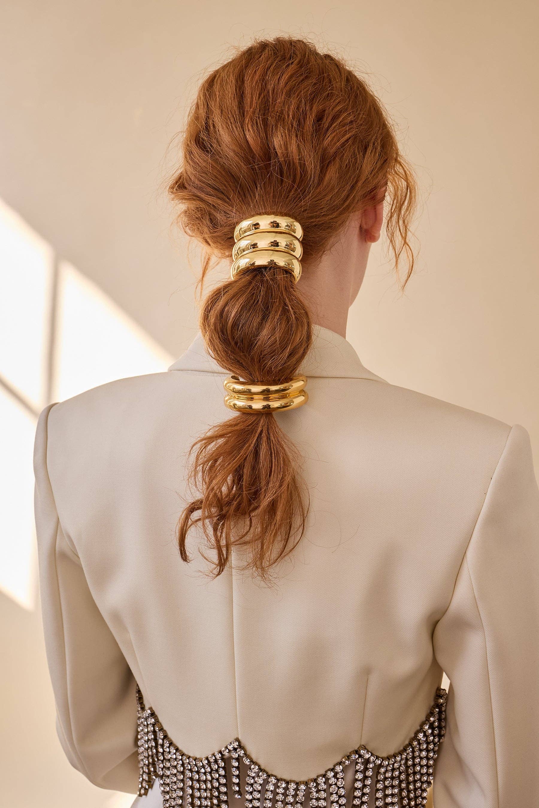 Double Arch Pony: 14K GOLD PLATE