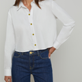 COSETTE CROP HI LOW SHIRT