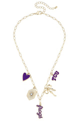 TCU Horned Frogs Paper Clip Charm Collector Necklace