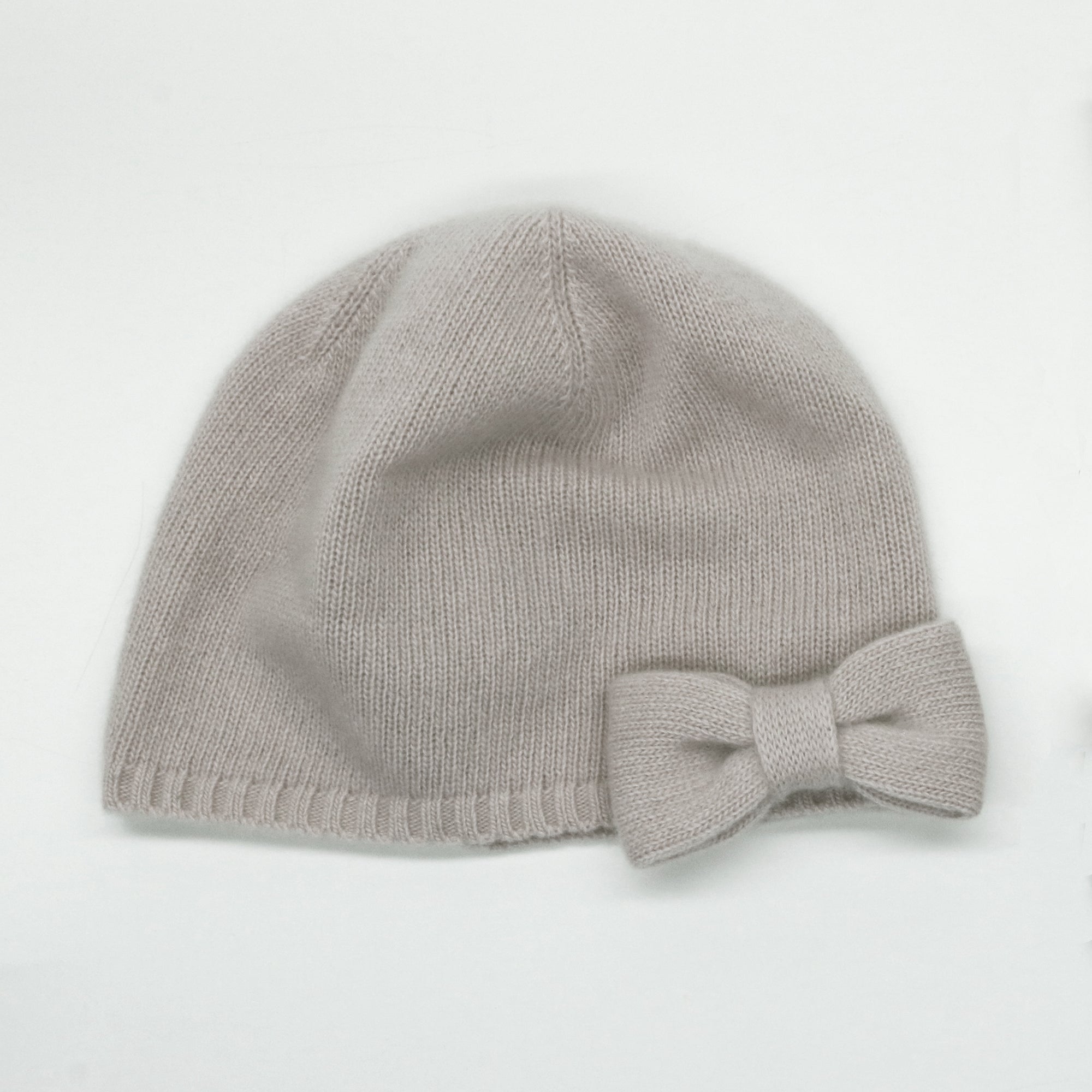 Cashmere Beanie - Bow