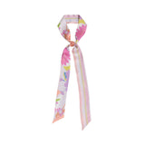 Silk Skinny Scarf - Pink