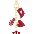 Indiana Hoosiers - IU - Heart Bag Charm