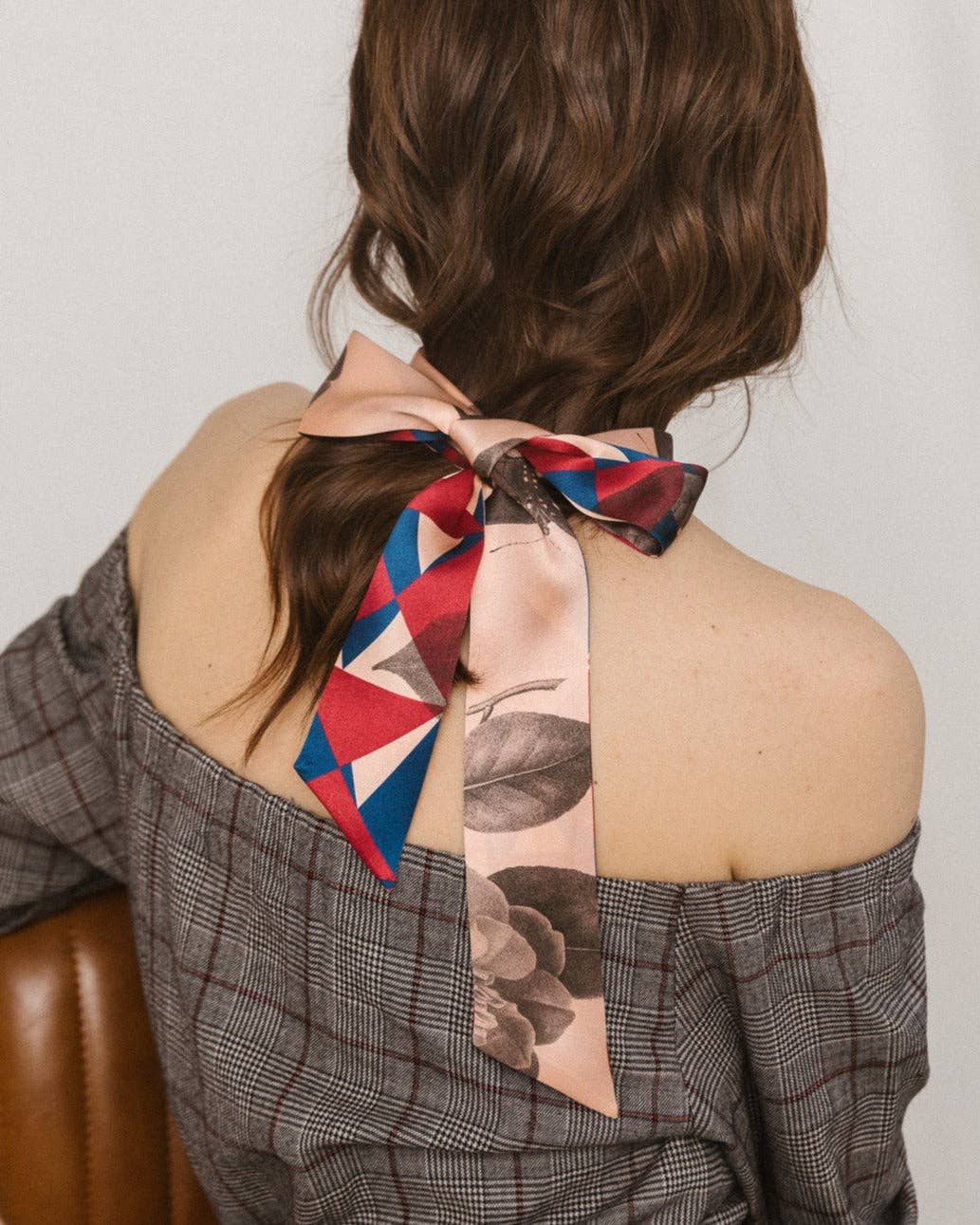 "Prism" Silk Skinny Scarf