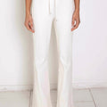 Primary Ribbed Stretch-Cotton Jersey Flared Pants
