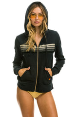 5 Gray Stripes Hoodie