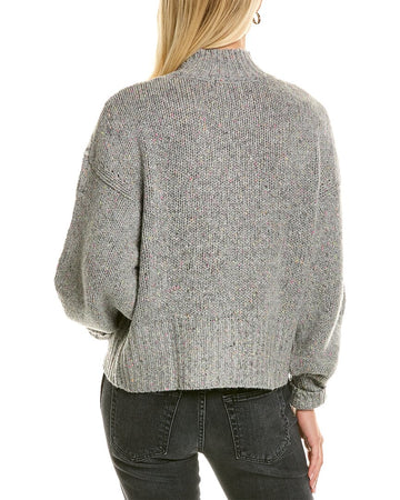 Fairisle Yoke Mock Cashmere Sweater