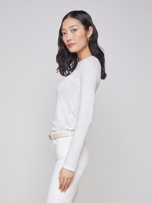 TESS CREW NECK LNG SLV
