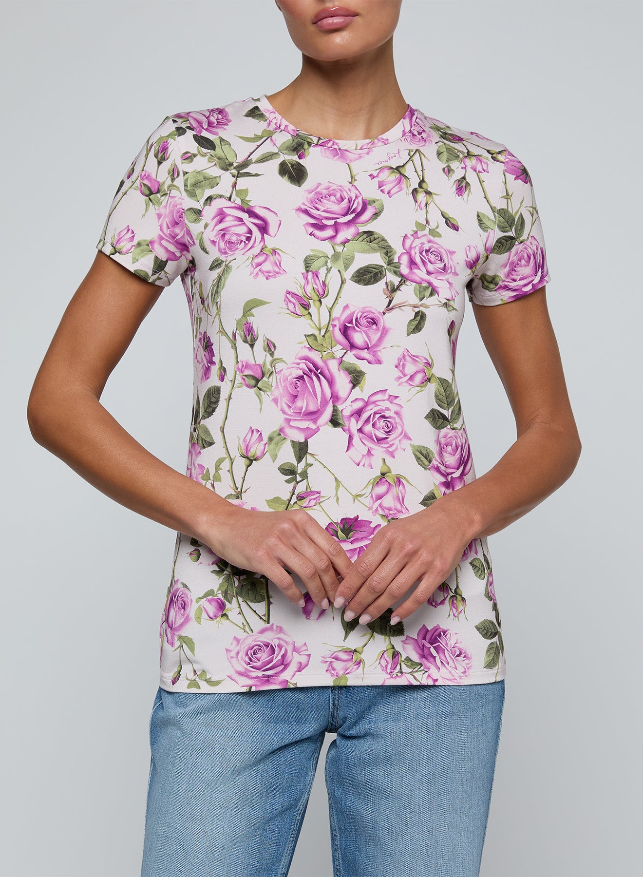 RESSI S/S CREW PRPL ROSE