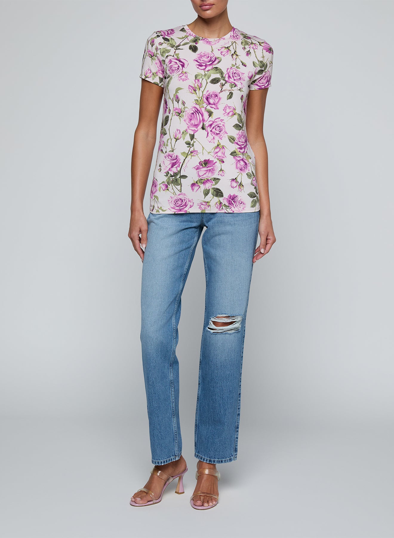 RESSI S/S CREW PRPL ROSE