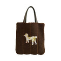 "Pan Pan" Shearling Tote Bag