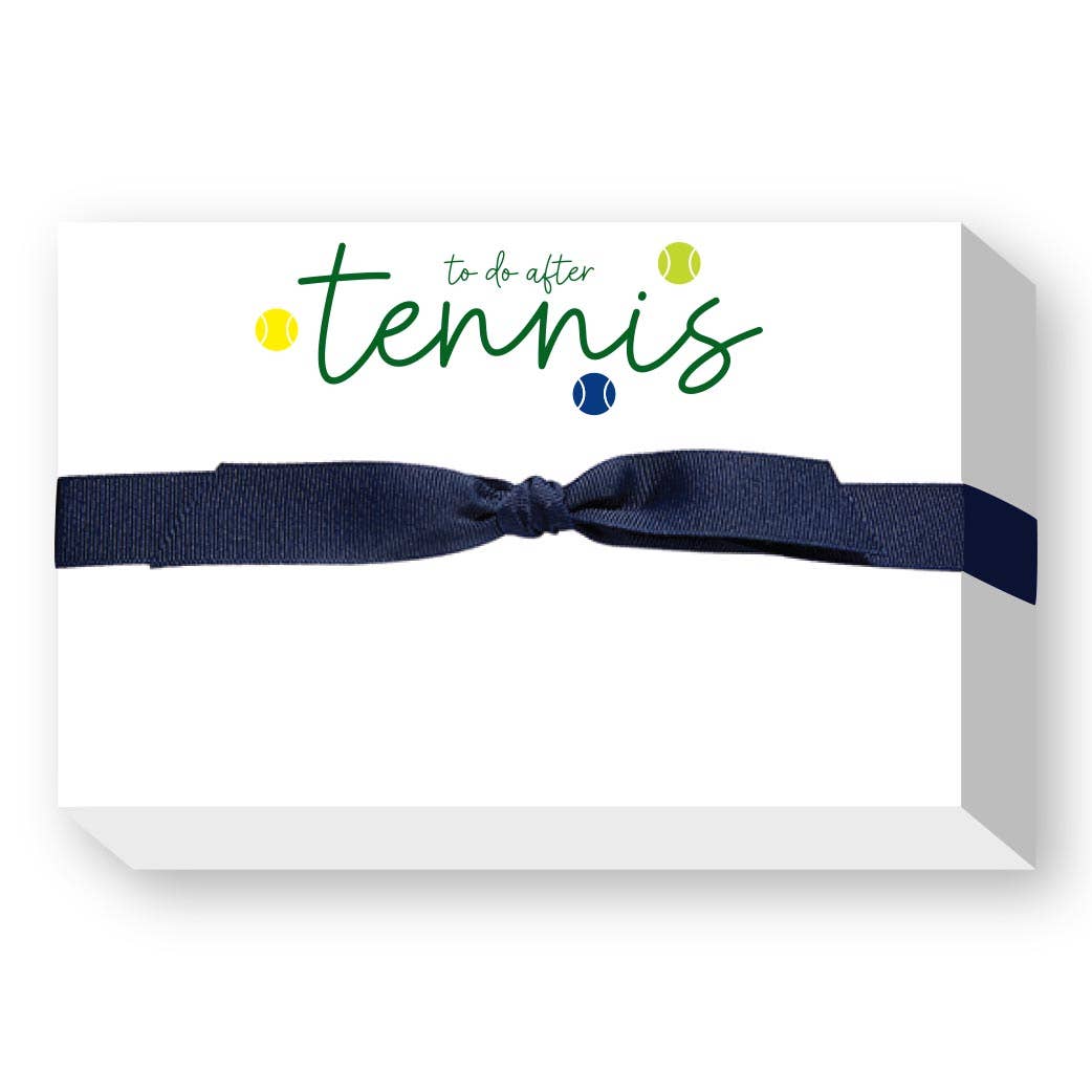 To Do After Tennis Big and Bold Notepad