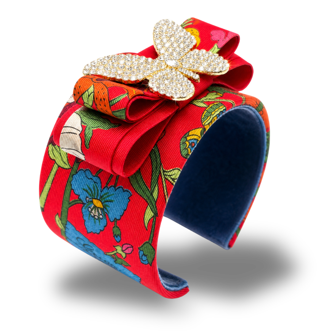 Gucci Flora Butterfly Cuff Bracelet