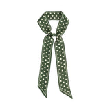 Silk Skinny Scarf - Polka