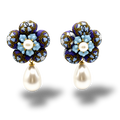 Chanel Camellia Drop Earrings