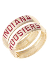 Indiana Hoosiers (IU) Metal Hinge Bangle