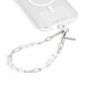 Phone Charm - Silver Pearl