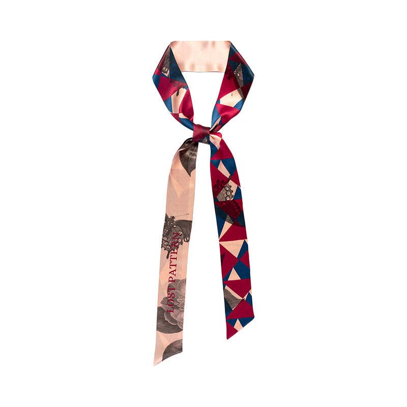 "Prism" Silk Skinny Scarf