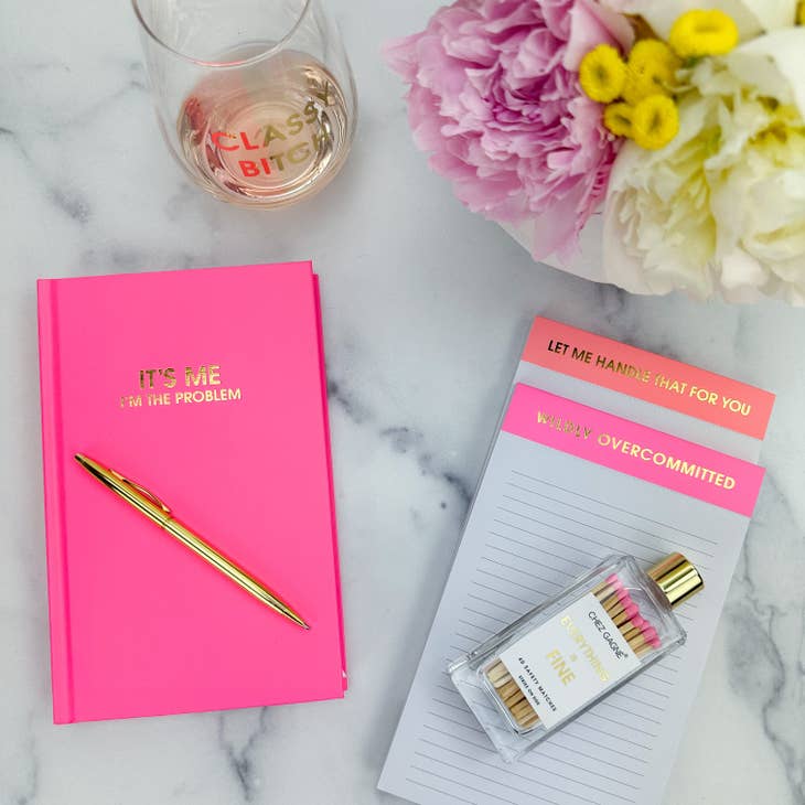 "It's Me. I'm the Problem" Pink Journal
