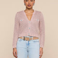 Blanca Sequin Crop Cardigan
