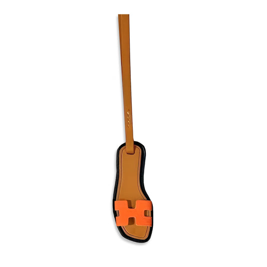 Bag Charm - Orange Sandal