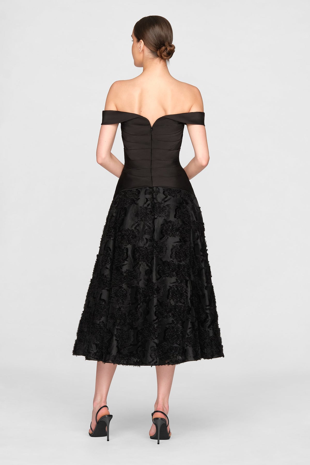 Lila Off Shoulder A-Line Dress