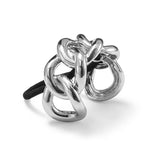 Chain Pony Cuff: Rhodium