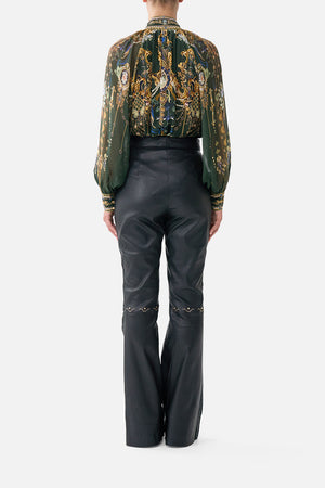 RAGLAN BUTTON UP SHIRT