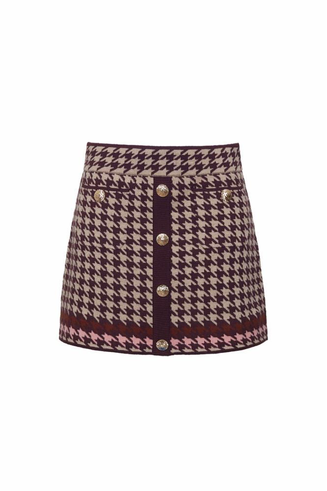 Houndstooth Multi Taupe