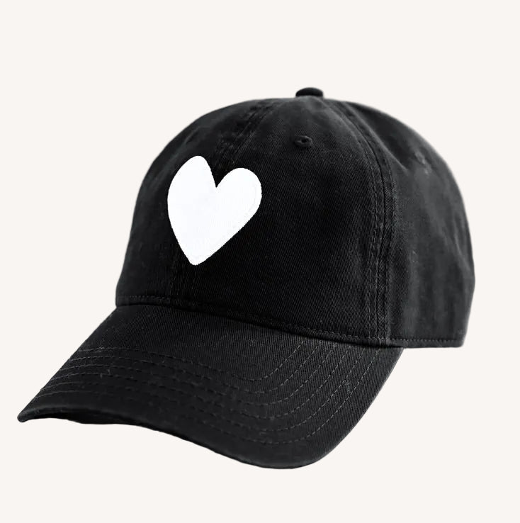 Baseball Hat Heart Patch