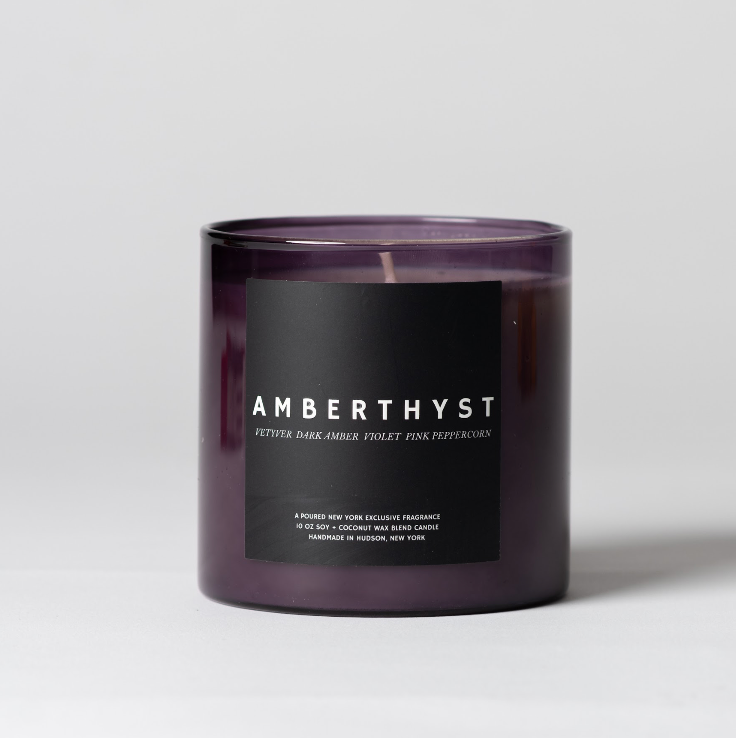 Amberthyst Candle