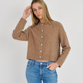 NINA CASHMERE CREWNECK CARDIGAN