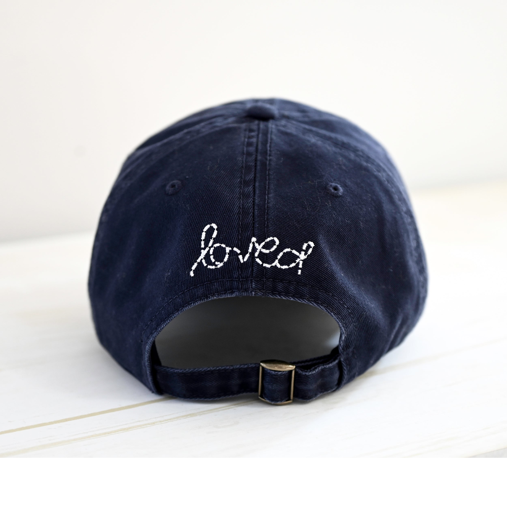 Baseball Hat Heart Patch