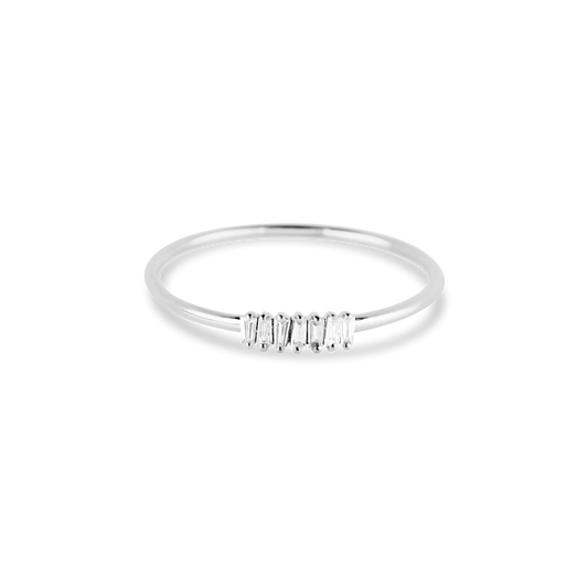 Baguette Diamond Line Ring