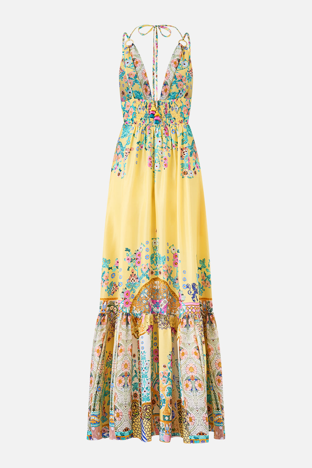 TIERED DRESS WITH HARDWARE