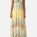 TIERED DRESS WITH HARDWARE