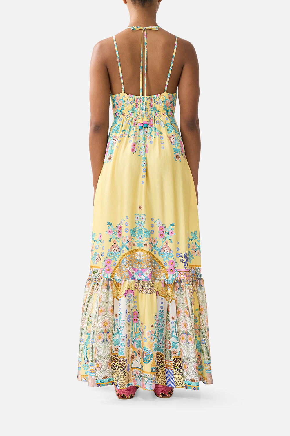TIERED DRESS WITH HARDWARE