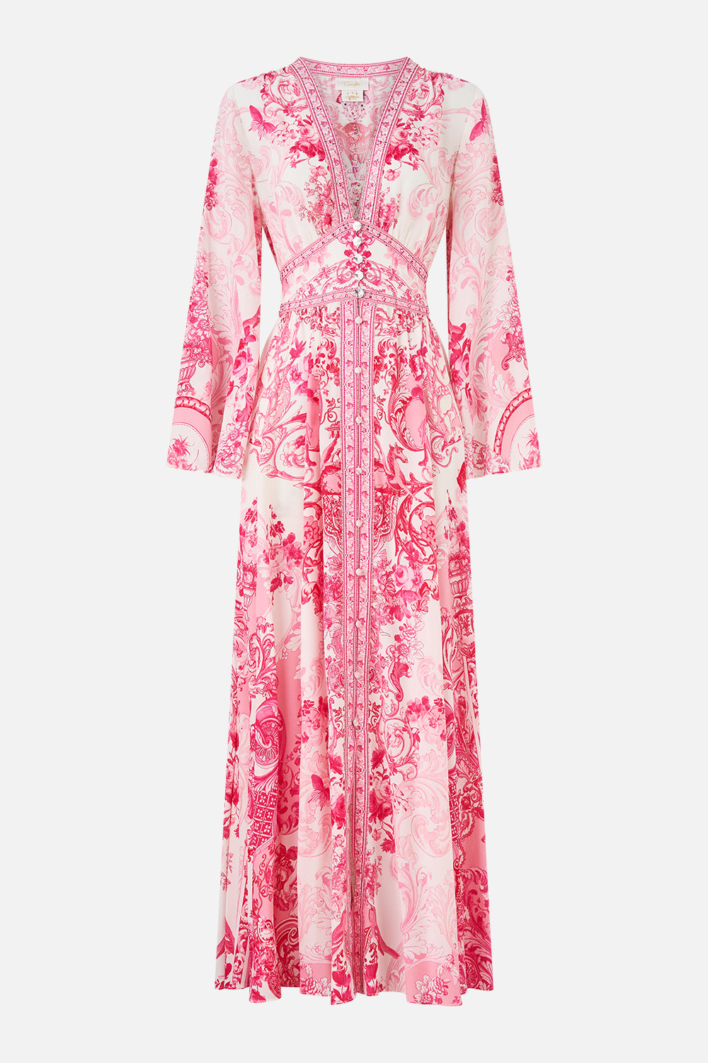 KIMONO SLEEVE DRESS WITH SHIRRING DETAIL