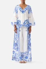 WIDE LEG TROUSER WITH FRONT POCKETS