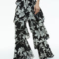 Lotus High Rise Wide Leg Ruffle Pant
