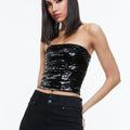 Vivi Sequin Cropped Top