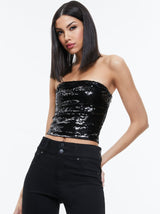 Vivi Sequin Cropped Top