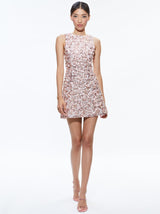 Lindsey Embellished Mini Gown