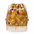 Chanel Vintage Scarf Crossbody Fringe Bag