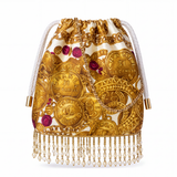 Chanel Vintage Scarf Crossbody Fringe Bag