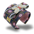 Chanel Sun Vintage Silk Cuff Bracelet