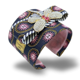 Chanel Sun Vintage Silk Cuff Bracelet