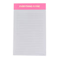 "Everything is Fine" - Lined Notepad