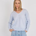 LUNA BRUSHED CASHMERE VEE