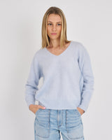 LUNA BRUSHED CASHMERE VEE